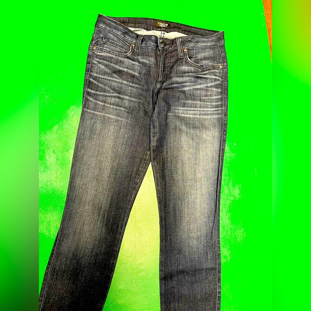 bebe Dark Wash Skinny Jeans